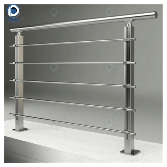Poste de metal personalizado Prima SUS304/316 Rod Bar Railing para terraço