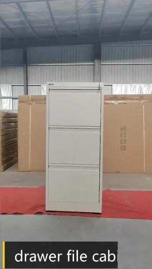 Armário de arquivo vertical para armazenamento de móveis de escritório de metal de fábrica na China