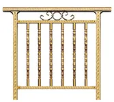 Corrimão de escada de metal elegante e clássico para exteriores